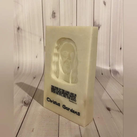 Christus Gardens Jesus Always Watching Plaque Proverbs 15:3 - Picture 3 of 5